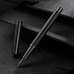 Reservoarpennor Lyxig Hongdian 1850 Classic Black Nib Forest Reservoarpenna Business Stationery Office School Supplies317T Drop Deli Dhyuz