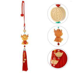 Decorações de interiores BB Brand 1 PC Ping Pingente Chinese Ox Oximent Bag Decoration Mascote de decoração