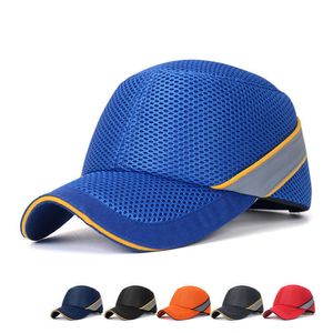 Рабочая безопасность Bump Cap Baseball Hat Style Net Clote Hi-Viz Anti-Collision Hat Hat Hat шлем защита головы ремонт