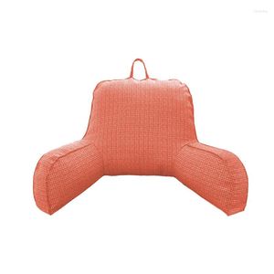 Pillow Solid Color Cotton Linen Backrest Breathable Sofa Seat Support Waist Chair Lounger Pads Soft Tatami Mattress