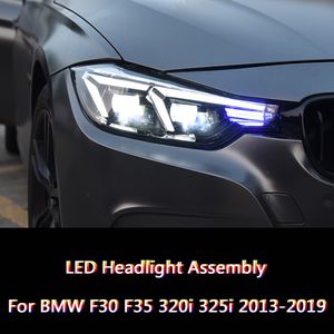 Per BMW F30 F35 LED Car Headlight Indicatori di direzione 320i 325i Lampada frontale Luci frontali Auto Part DRL Luce di marcia diurna Angel Eye Lente per proiettore