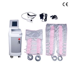 Full Body Slimming Massager Professional Weight Loss Body Relax Presoterapia Lymphatic 24 Air Bags Pink Sauna Suit Leg Therapy Massage