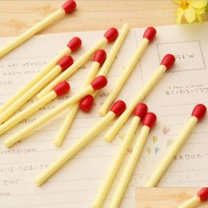 Ballpoint Pens Ballpoint Pens 200Pcs/Lot Korean Stationery Small Match Ball Point For Writing Novelty Pens1 Drop Delivery 2022 Offic Dhjxb