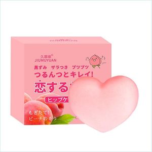 Handmade Soap 80G Handmade Peach Butt Soap Private Parts Whitening Body Soaps Oil Control Bath Care Drop Delivery 2022 Health Beauty Dhigc