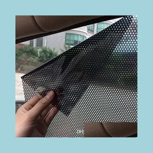 Car Stickers 2Pcs 38Cm X 42Cm Car Accessories Curtain Windshield Pvc Sticker Sun Shade Uv Protection Side Window Film Drop Delivery Dhdt1