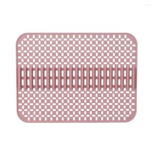 Table Mats Hollow Silicone Pad Kitchen Sink Protector Heat Resistant Plate Dish Drying Mat