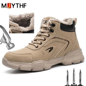 أحذية Boots Dress Shoes Safety Safety Work with Steel Toe Punctureproof ANTISMASHING SNEAKERS DESALE