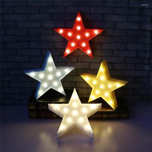 Nocne światła 3D LED Light Star / Flamingo Kawaii Decor Lampa 2 Beterry Luminous Stars for Home Christmas Teen Girl Sypialnia