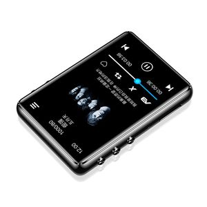 MP3 MP4 -spelare Original Bluetooth 5 0 Metal Player Touch Screen 2 4 tum Inbyggd högtalare 16G med E Book Radio Inspelning Video Playback L221111
