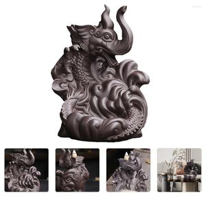 Fragrance Lamps 1PC Elegant Backflow Purple Sand Censer Dragon Elephant Aroma Stove Home Decor