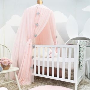CRIB NETTING MOSQUITO NET HANGING Tält Star Decoration Baby Bed Canopy Tulle Curtain för sovrum Play House Children Barn Room