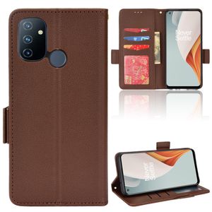 Casos telefônicos de fundos para OnePlus Ace Nord 2T CE2 N20 N200 CE 10 9 8t Lychee Wallet PU Caso de couro Flip Flip