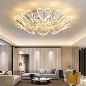 Ceiling Lights Hyundai K9 Crystal Light Luxury Bedroom Dining Room Indoor Chandelier Simple Heart-Shaped Decorative