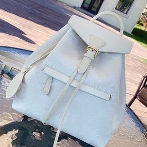 Zaino Stile Donna Zaini Borsa a tracolla Borsa a tracolla Borsa a tracolla in pelle marrone Lettera in rilievo Tela Fibbia Scuola Moda Pacchetti da viaggio Alta qualità trendy