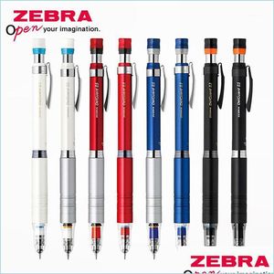 Ballpoint Pens Ballpoint Pens 1Pcs Japan Zebra Mechanical Pencil Delguard Ma86 Activity Metal Rod Low Center Of Prevent Lead Break 0 Dhvkf