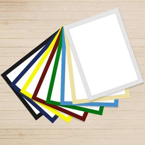 Zaopatrzenie detaliczne plastikowe PVC plakat obrazowy Wyświetlacz Ramka krawatnia magnetyczna reklama promocja Okładka non-punch 10pcs