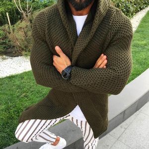 Мужские свитеры мужские мужские 2023 года осенний зимний рукав с длинным рукавом кардиганский свитер мода мужская повседневная модная одежда для пальто 21q4185