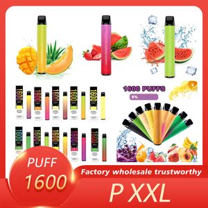 E Cigaretter P1600 XXL Disponibla vapes POD enhet Puffs Flavors mAh Batteri ml Tank PK Puffs800 PuffsFlex Bangxxl Elux Legend