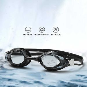 Schwimmbrille, wasserdicht, beschlagfrei, UV-Schutz, Schwimmbrille, Schwimmbecken, Wasserbrille, Brillen, klare Linse für Erwachsene und Kinder, mit Ohrstöpseln, L221028