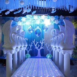 Decora￧￵es de casamento de cisne branco 2023 Roman Coluna Party Welcome Area Decora￧￣o Booth Props Pillar Supplies