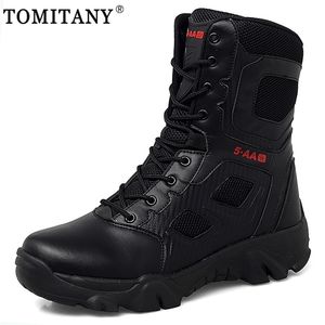 Boots Men Hiver Combat Tactical Boots Ankle Work Safety Force Special Force Army Male Maloustroping Motorcycle Shoe 221101