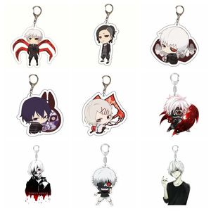 Inne impreza imprezowa dostarcza Tokyo Gho Kreajin Kaneki Ken Key Chain Pendant Acryl Accessories Cartoon Japan Star Pierścień dla Packbag D SMT5H