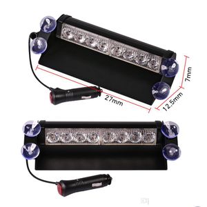 Autolampen Auto LED Notfall Strobe Flash Warnlicht 12V 8 Blinklichter Rot Blau Weiß Grün Polizei Styling Drop Lieferung 2022 Dhjld