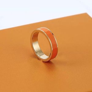 designer titanium steel band rings fashion jewelry men's simple ring glue black white red ladies gift designer for women luxury gifts jewlery