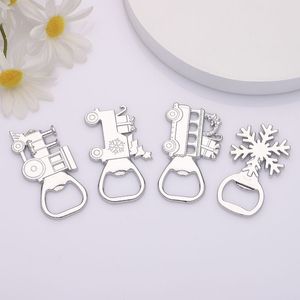 Creative Snow Metal Opener Christmas Train Beer Bottle Opener Birthday Party Supplies RRA479