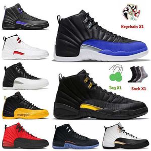 2023 Hyper Royal Black Taxi 12S Jumpman 12 Basketball Shoes Mens Sports Trainers Revers