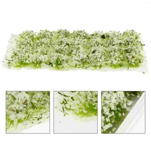 装飾的な花草の花の房ミニチュアモデルクラスターランドスケープ人工静的植生テーブルタフトミニ鉄道砂マイクロ