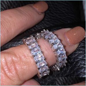 Кластерные кольца Cluster Rings Eternity Band Обещание Кольцо 925 Стерлинги Серзуб