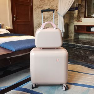 Student Exclusive Suitcase Femmina femmina da 18 pollici Mini Trolley Case di viaggio Scheda quadrata Small Small Small Small Small