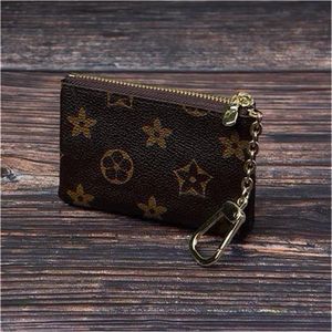Wallet CLES Designer Fashion Womens Men Ring Credit Card Holder Coin Purse Mini Bag Charm Accessories