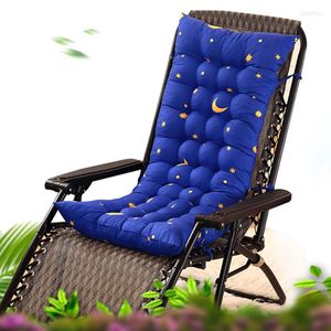 Pillow Solid Color Long Thicken Recliner Rocking Chair With Backrest Garden Lounger Decorative S Sofa Tatami Mat