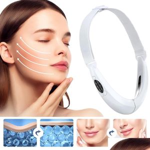 Hemskönhetsinstrument EMS Face Lift Device Masr för mikroström V Ansiktsbandande bandage LED -ljus minskar dubbel hakan skönhet appa dhjly