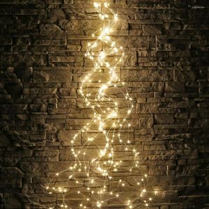 Strings Thrisdar 200/600 LED Vines Light Copper Wire Branch Plug-In Christmas Fairy String DIY Wedding Party Garland