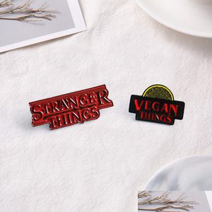 Pins Broschen Stranger Things Emaille Pins Tv Series Eleven Brosche Friends Don't Lie Badge Denim Shirt Anstecknadel Gothic Schmuck Geschenk F Dhdmi