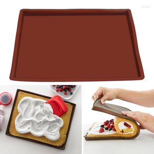 Bakeware Tools Tappetino da forno in silicone Swiss Roll Stampo per pasticceria Torta Pane Piastra resistente alle alte temperature