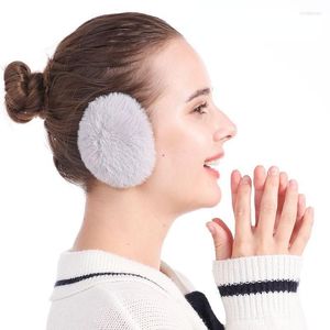Boinas lenwuynyo moda copos de ouvido separados inverno muffs quentes tendências coreanas mais quentes para homem de mulher presente de natal