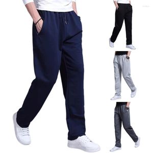 Herrdräkter Sweat Lounge Pants Slim Fit Workout Lightweight Byxor för träning