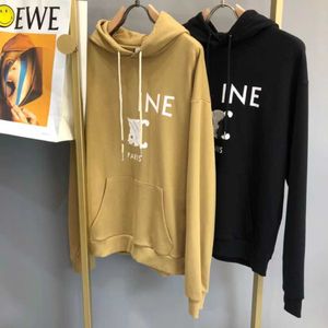 Fleece Men's Hoodies Designer Hoodie Arc De Triomphe French StreetLlong Sleeve Pullover Ladies Thin Loose BF Lazy Style Coat Tide