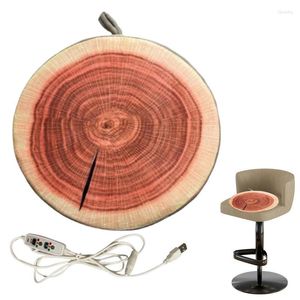 Kissen Niedliche Fruchtförmige elektrische Heizkissendecke Winterwärmer Home Office Chair Beheizte Matte Niederspannungs-USB
