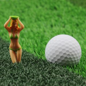 6Pcs/Pack Novelty Sexy Bikini Style Golf Tees Plastic Golf Ball Holder Golf Accessories