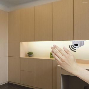 Remsor non touch sensor led remsa ljus smart hand skanning rörelse diod tejp vattentät nattlampa för hemma bakgrundsbelysning belysning