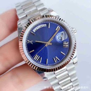 Orologio r Olexs Shuangli Meccanico Automatico Log Uomo Moda Blu Forte Impermeabile n