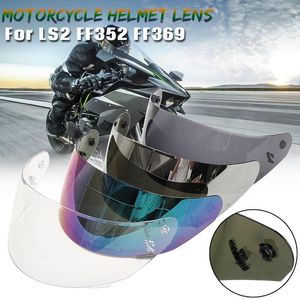 Lente de capacete de motocicletas Lente de face completa viseira para LS2 FF352 FF351 FF369 FF384 Goggles Shield Peças