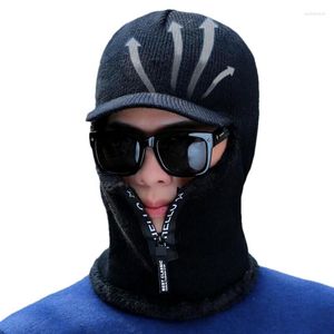 Bandanas One Piece Winter Beanie Hat Soft Overhead Ear Protection Cap Windsectoised Cykling Skidhattar för att förhindra kyla