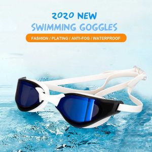 gogle zawód galwaniczne pływanie Sile Gogle wodoodporne zawody przeciwbawne szklanki Outdoor dla dorosłych okulary pływackie L221028