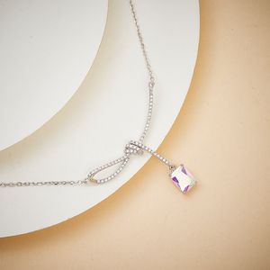 Necklaces Bracelet designer jewelry New Aurora ribbon necklace gold-plated S925 silver simple luxury